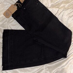 High-Rise Black Denim bell bottom Jeans